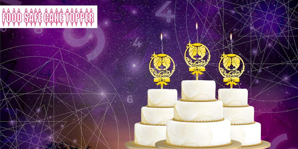 Gemini cake topper