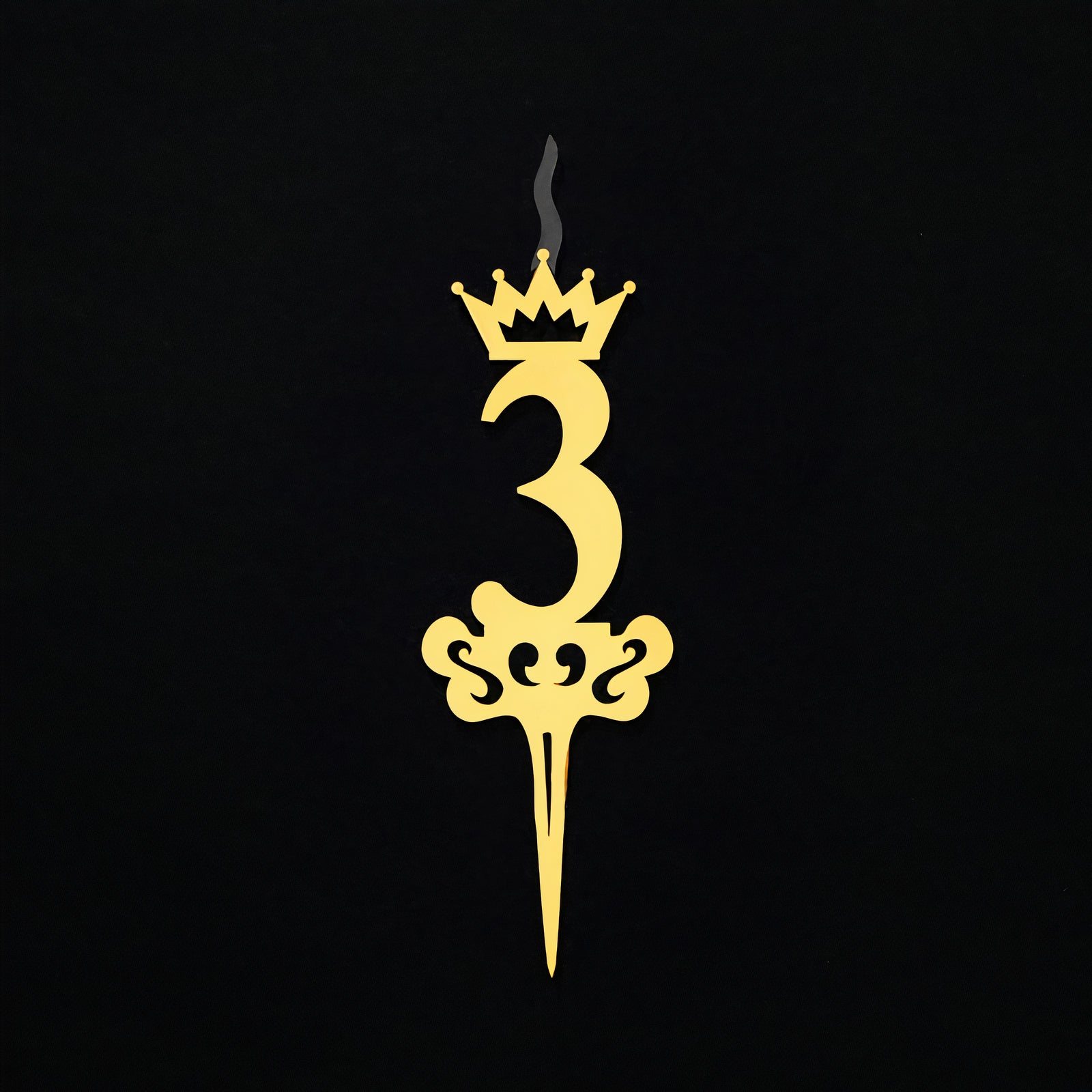 Number 3 Cake Topper - Buy Birthday Candle Number 3 – Food Safe Cake Topper